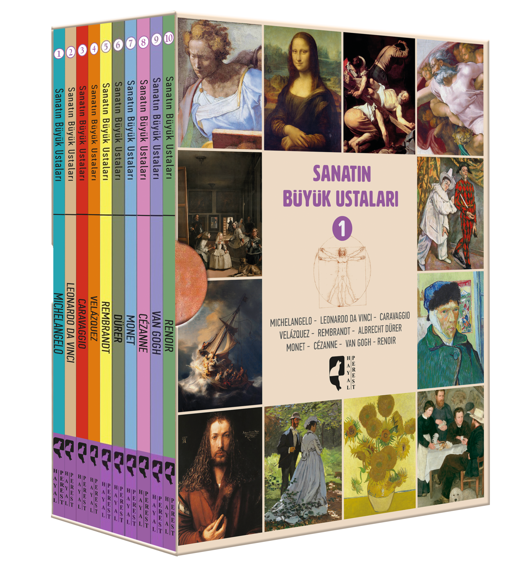 Sanatın Büyük Ustaları 1. Set 10 Kitap Kutulu