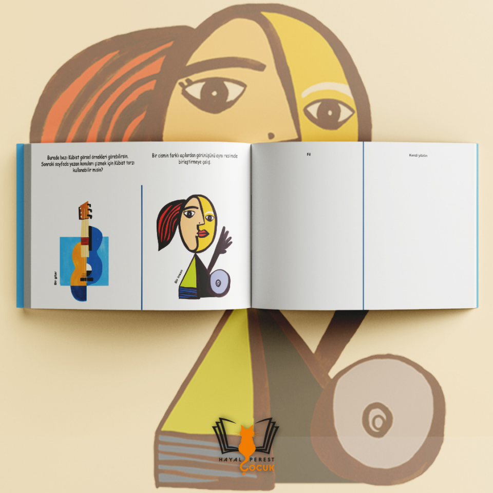 Modern Sanat Etkinlik Kitabı Sanat Tarihi Aracılığıyla Kendi Resimlerini Çiz ve Boya